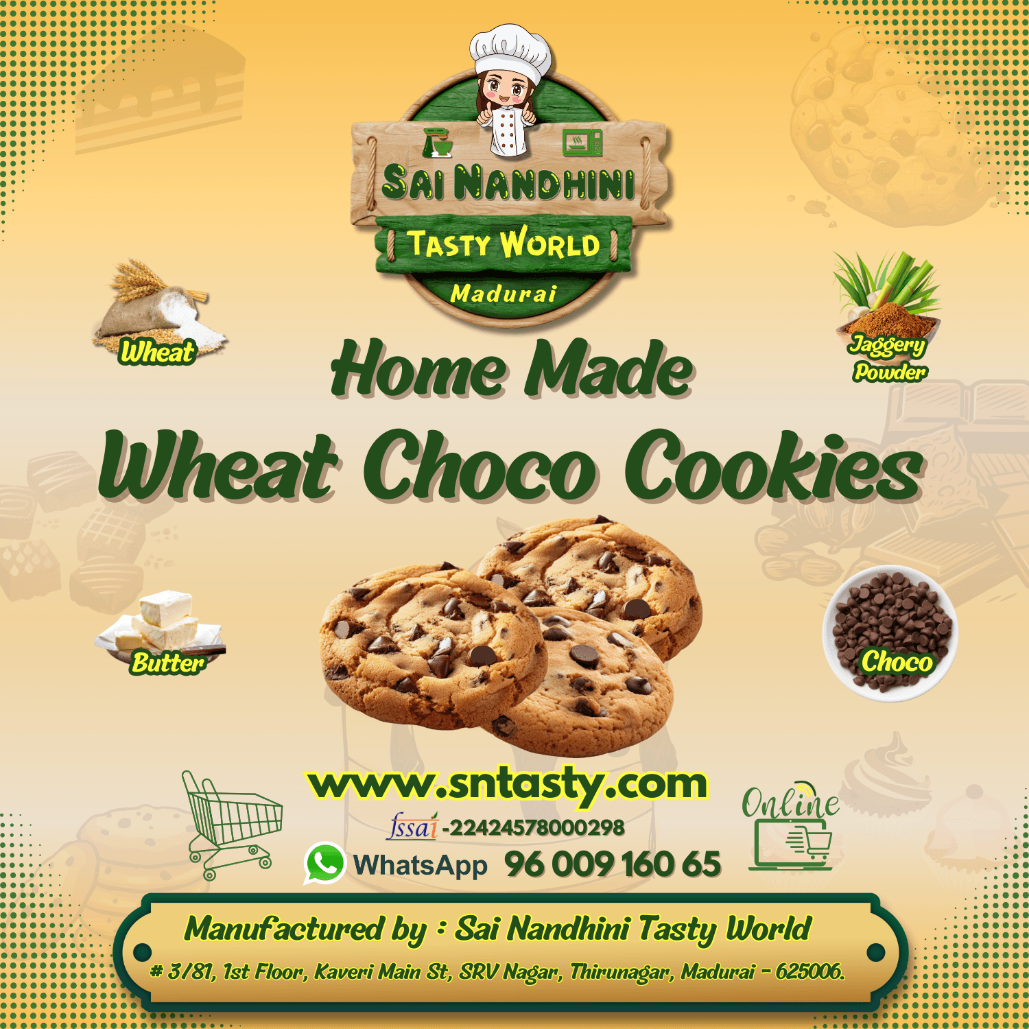 Wheat Choco Cookies