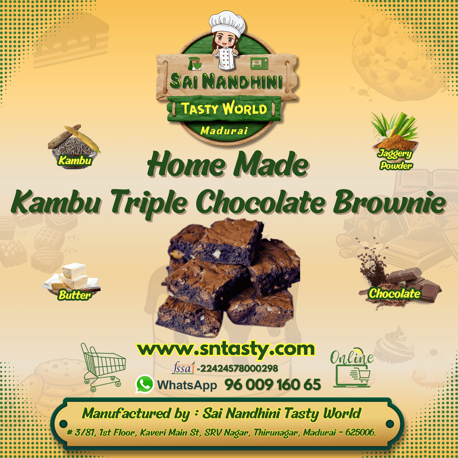 Kambu Triple Chocolate Brownie