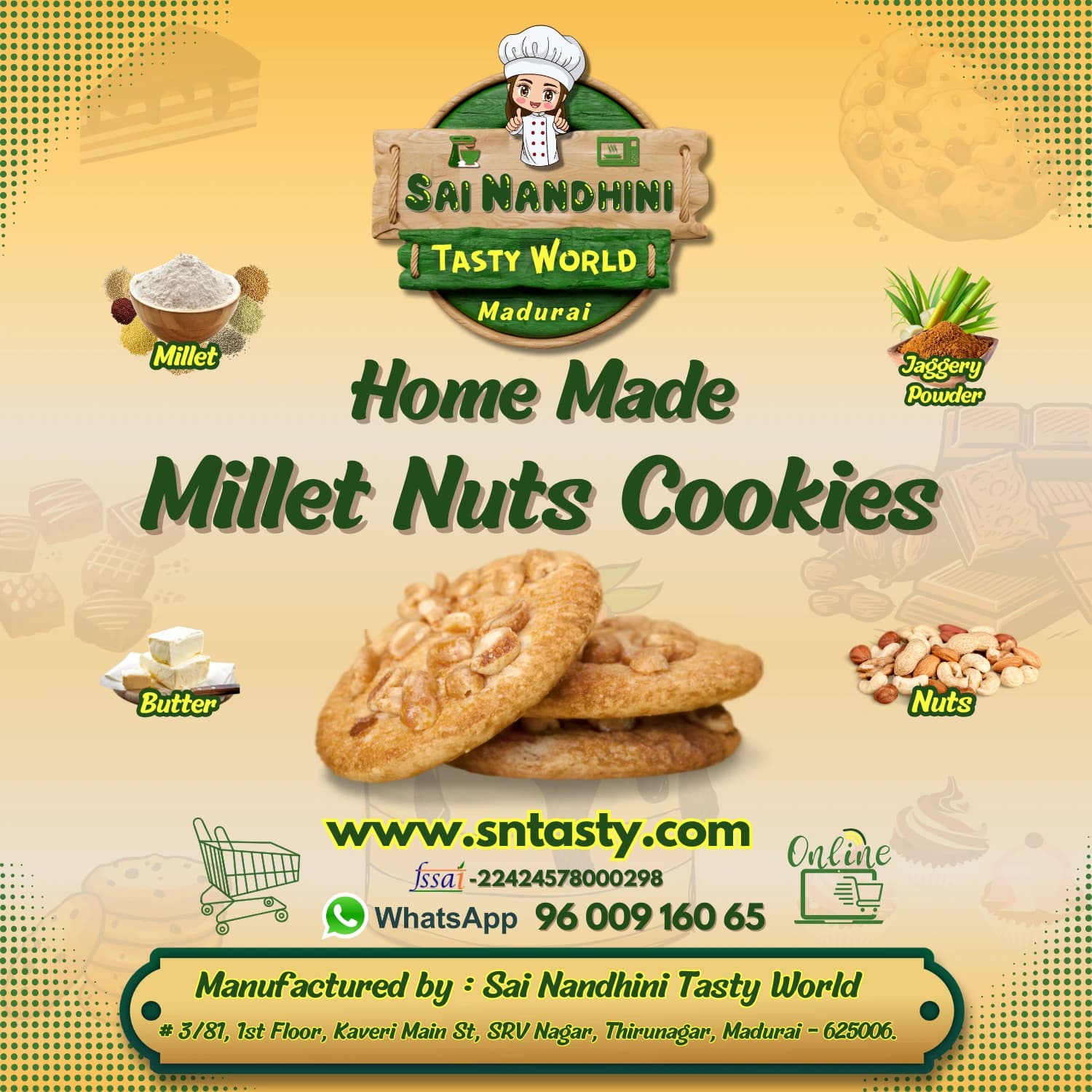 Millet Nuts Cookies