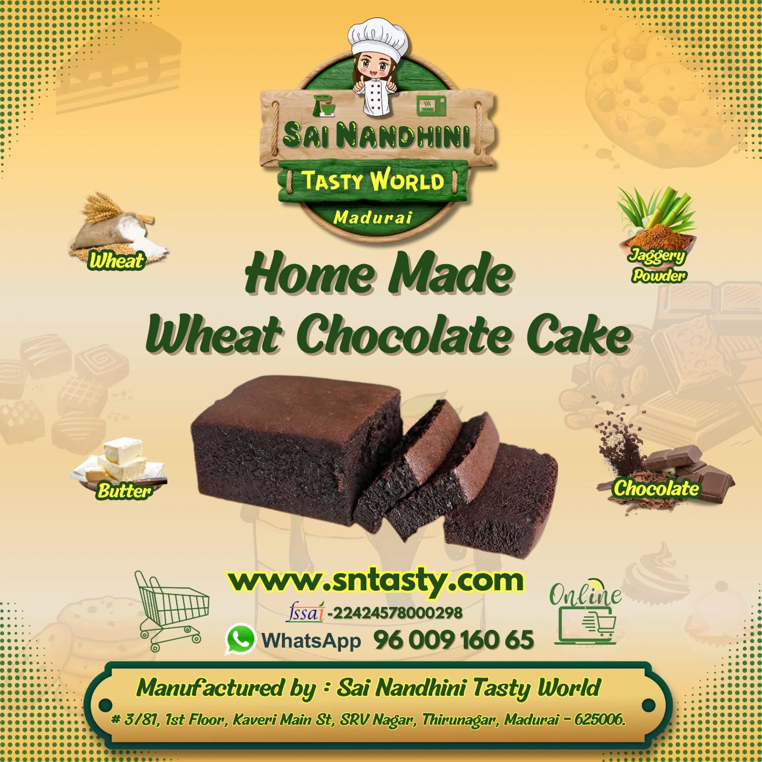 Wheat Chocolate Cake